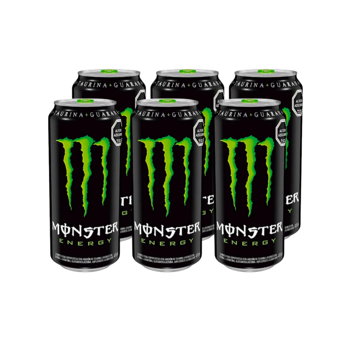 MONSTER - PACK X6 ENERGETICA  ORIGINAL 473ML - MONSTER ENERGY - MONSTER ENERGY
