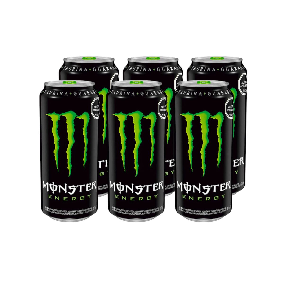 MONSTER - PACK X6 ENERGETICA  ORIGINAL 473ML - MONSTER ENERGY - MONSTER ENERGY