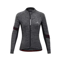 ANDESLAND OUTDOOR APPAREL - Polera Tricota Manga Larga Corsac Burdeo Mujer