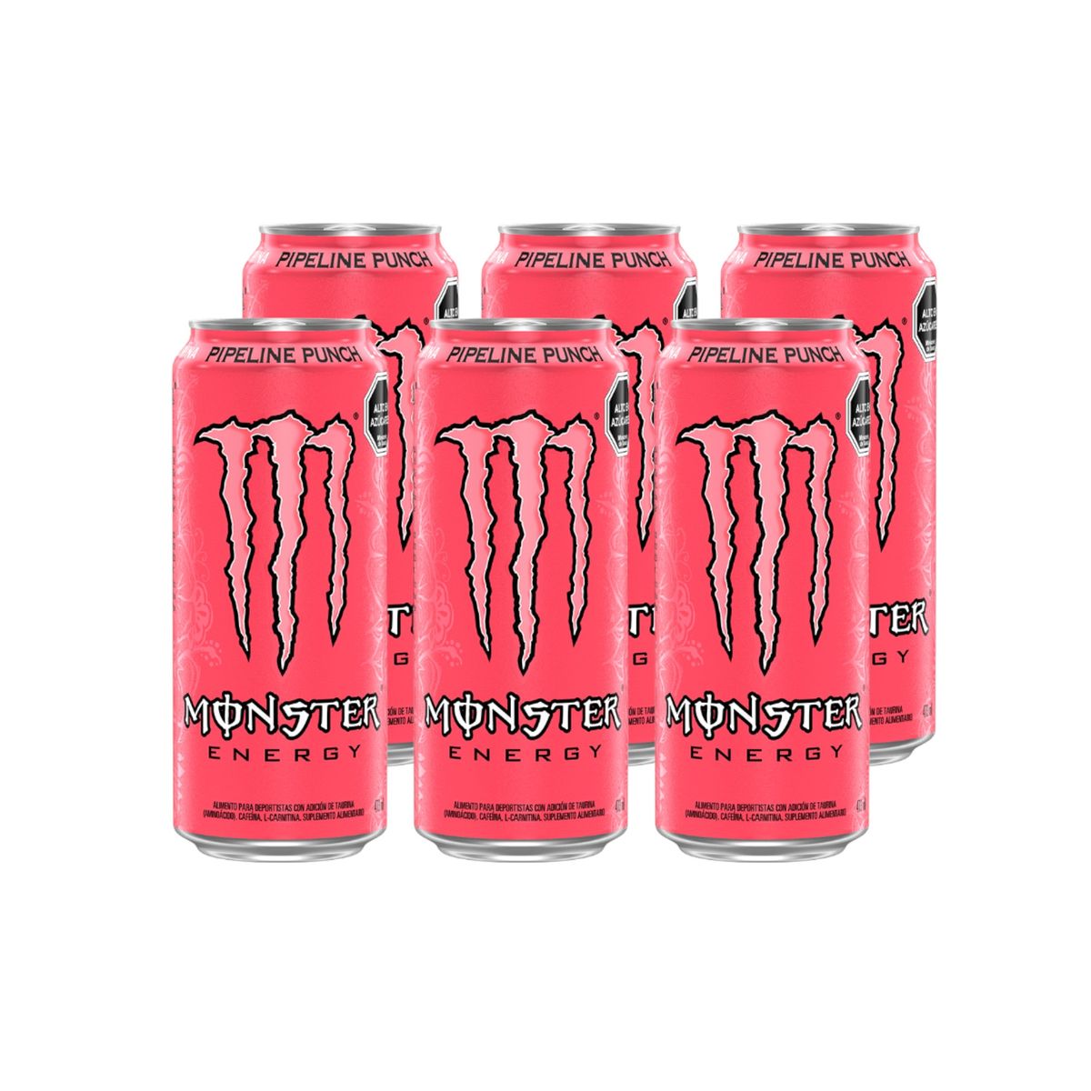 MONSTER - PACK X6 ENERGETICA PIPELINE PUNCH 473ML - MONSTER ENERGY