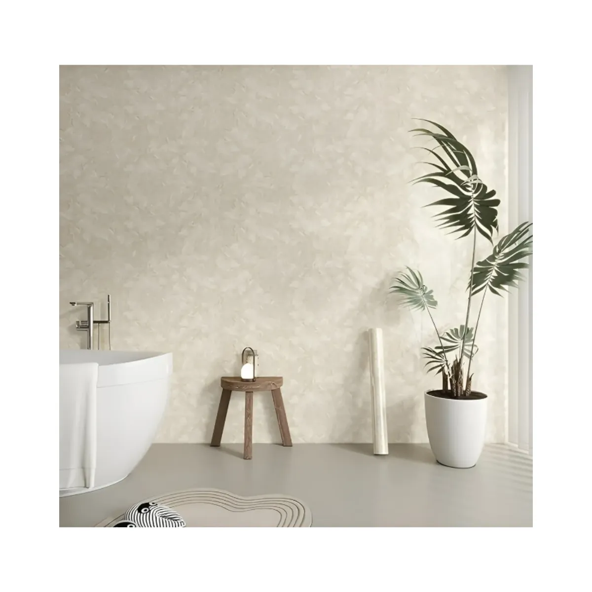 GENERICO - Papel Tapiz Adhesivo Mármol Impermeable Para Encimera Cajon 10m Beige