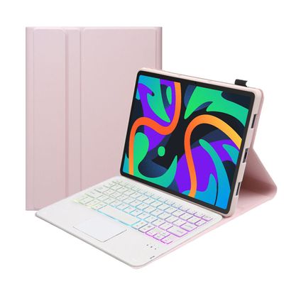 Lenovo Pad 2024 8+128 Gris Con Rosado Teclado Retroiluminado