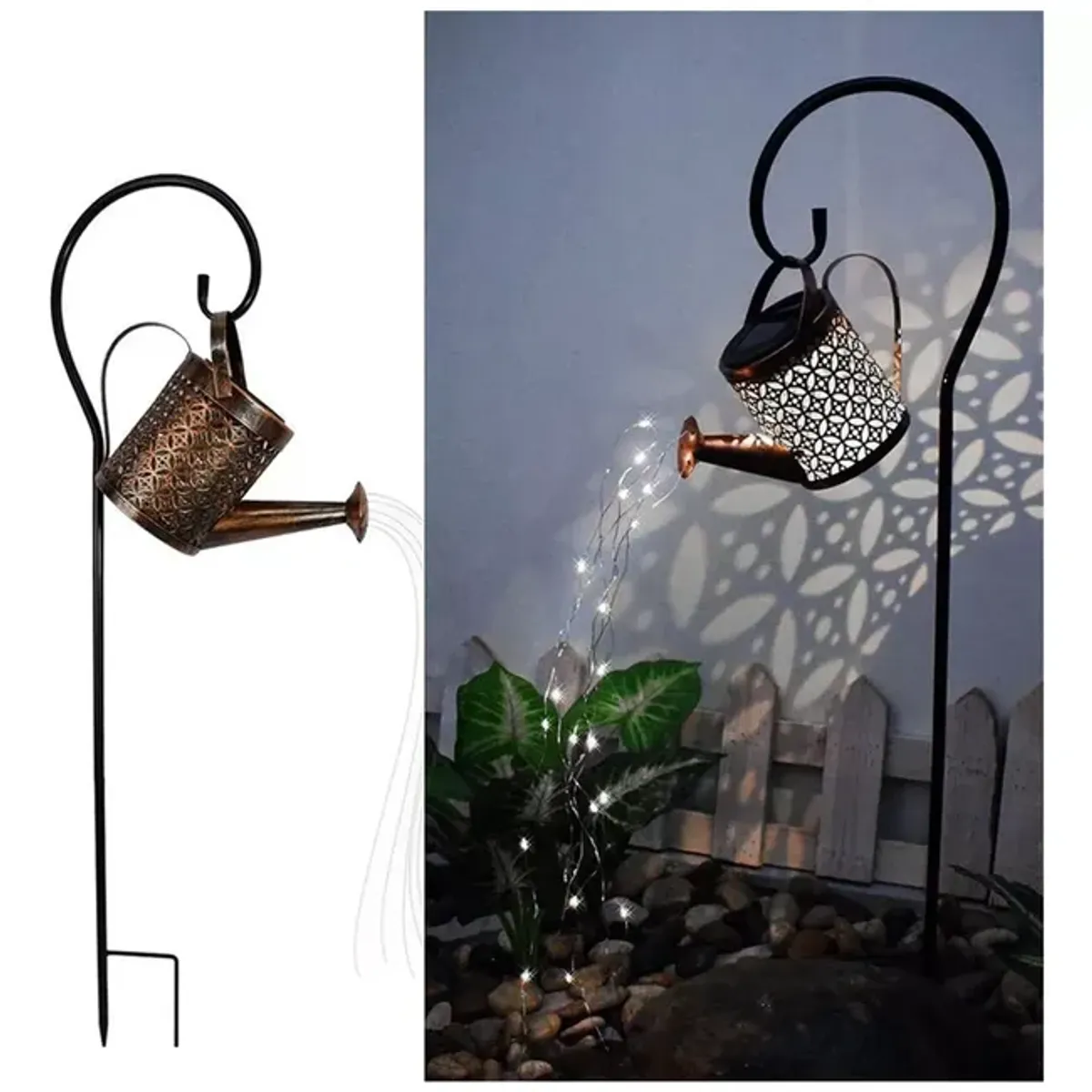 GENERICO - Regadera Solar Led impermeable para Jardin