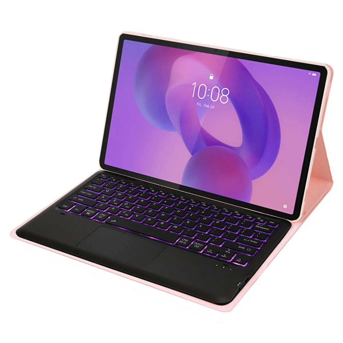 LENOVO - Tablet Lenovo Pad Pro 2025 8+128GB 12.7"- Verde con Rosado luminsos teclado