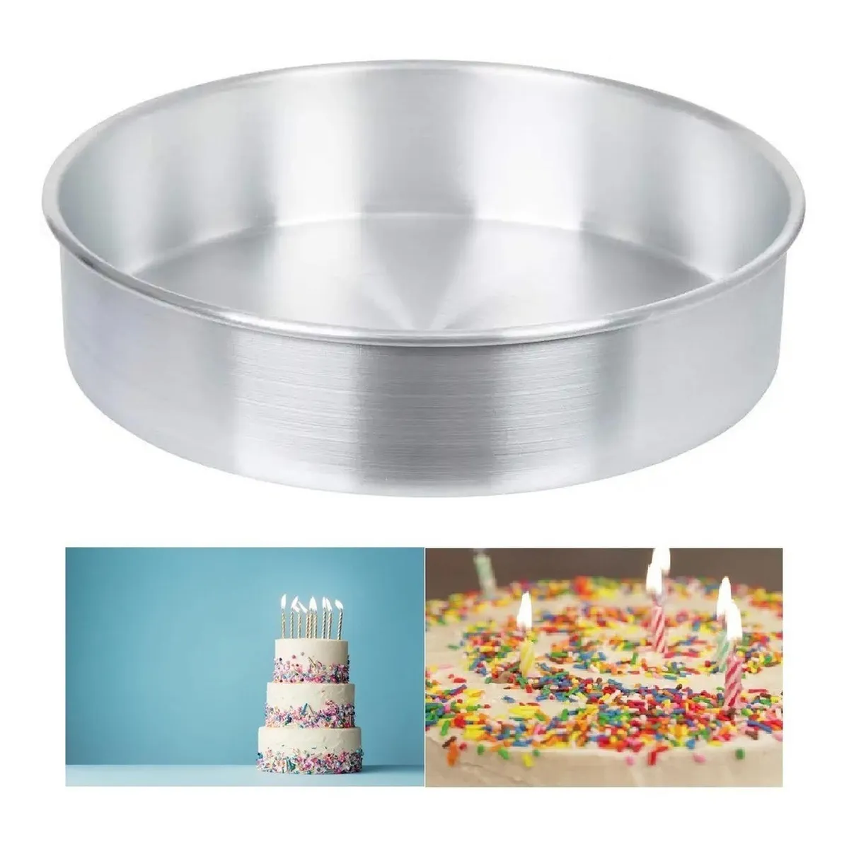 PASTELERIUSCL - Moldes De Aluminio Para Tortas Molde Queque Molde Torta 32cm Molde Queque Molde Bizcocho 40 Personas