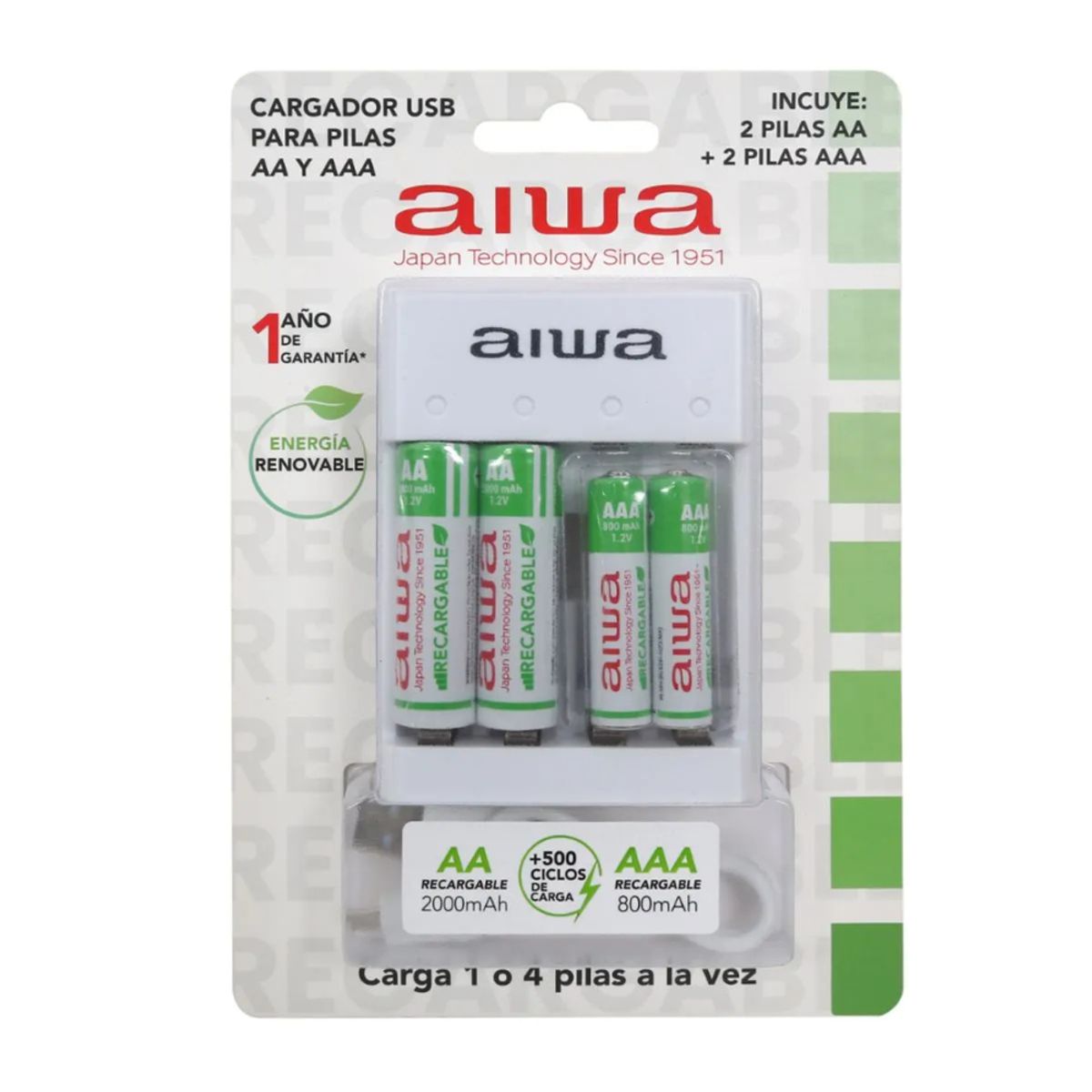 AIWA - Cargador de Pila AIWA BC-0807T