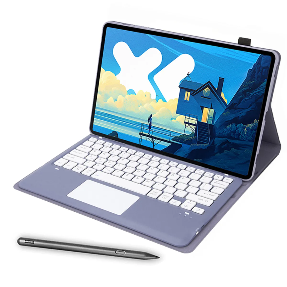 LENOVO - Tablet Pad Pro 2025 12+256 12.7" WIFI-Gris+Teclado Morado+Lápiz táctil Lenovo