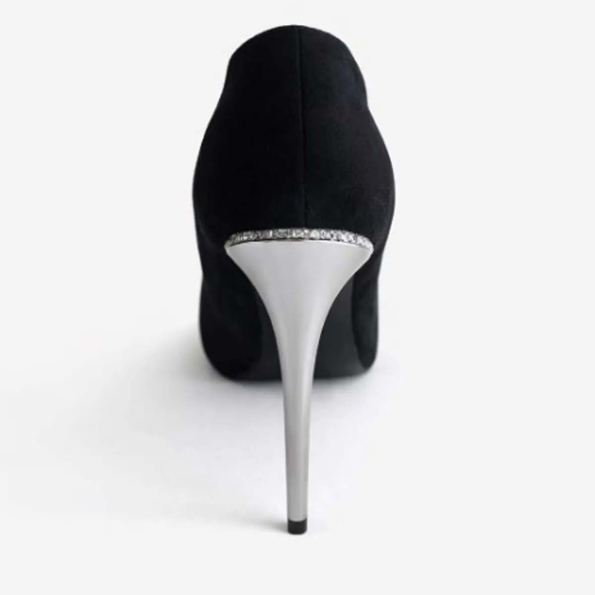 AGW - Zapato formal taco mujer negro gamuza