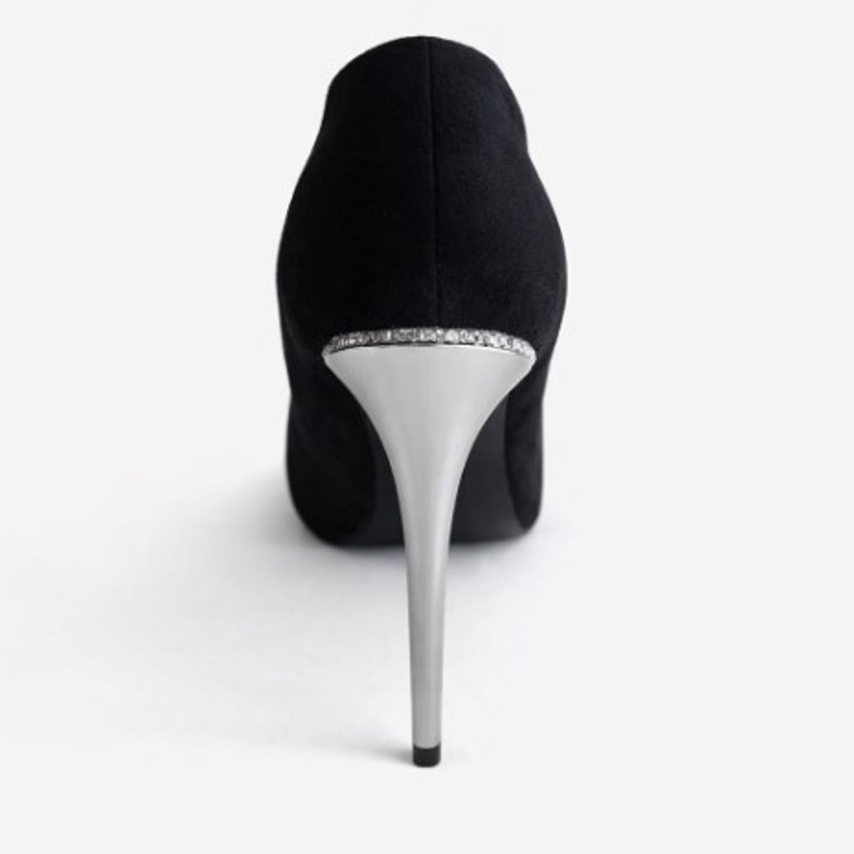 AGW - Zapato formal taco mujer negro gamuza