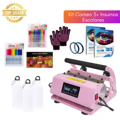 GENERICO - Estampadora Doble de Tazas Premium Sublipress + INSUMOS ESCOLARES