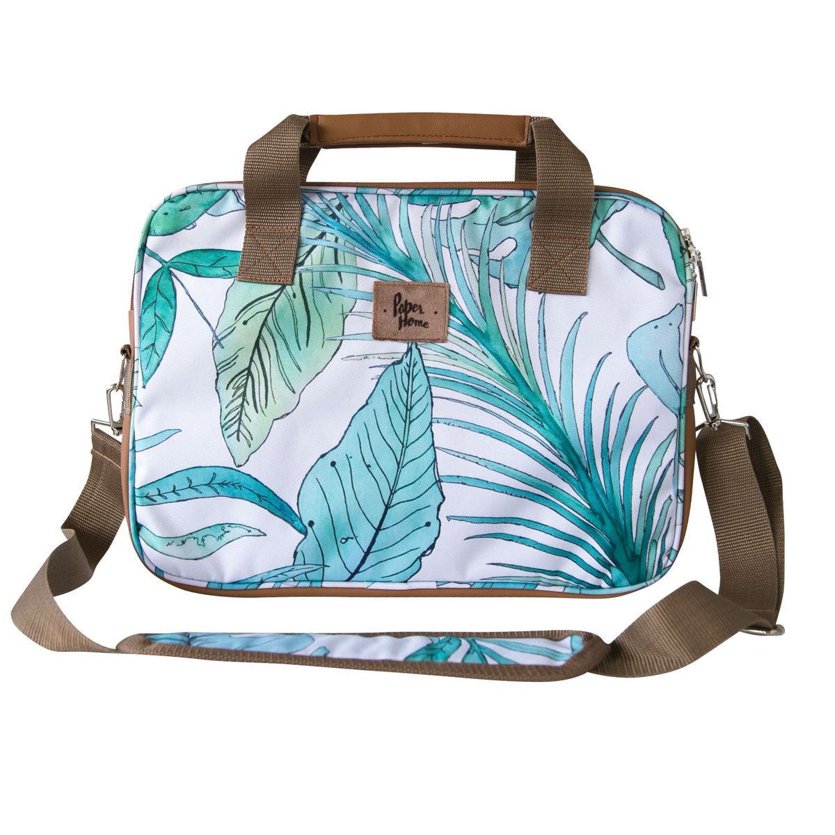 PAPER HOME - Bolso de notebook sustentable 13 y 14 pulgadas Botánico