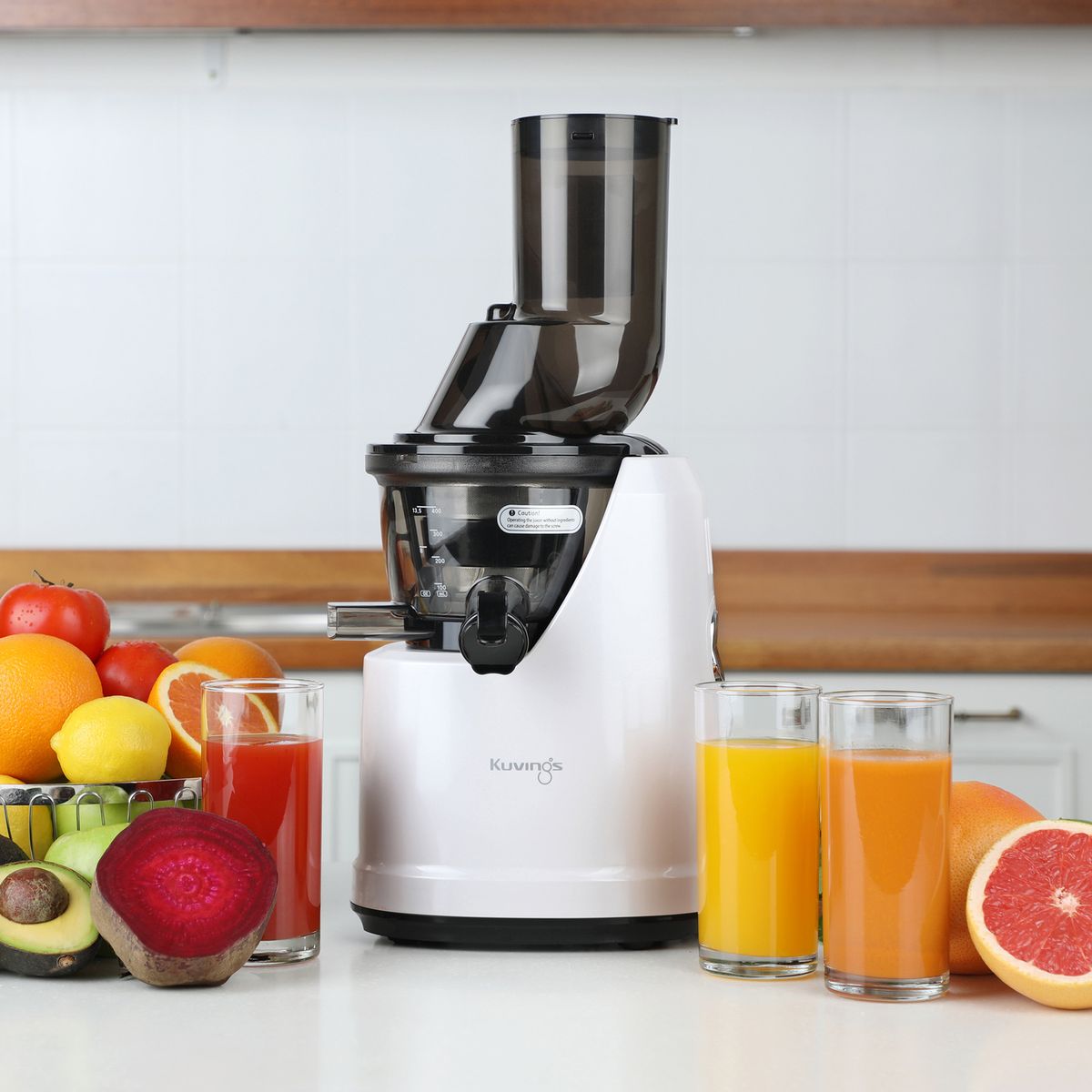 KUVINGS - Extractor de jugo prensado en frío - Kuvings B1700 Blanco