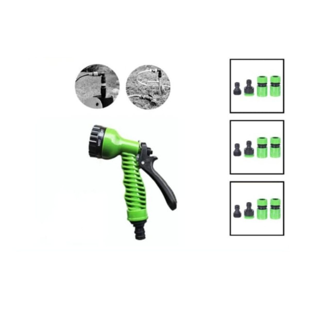 GENERICO - Pulverizadora De 6 Funciones Para Manguera Jardin