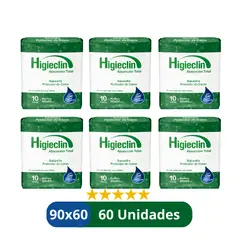 GENERICO - Sabanillas para Adulto Higieclin Protector de Cama 60x90 cm - 60 Unidades