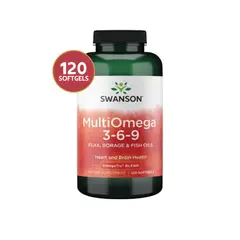 SWANSON - Multiomega 3-6-9 Flax Borage Fish 120 Sgels