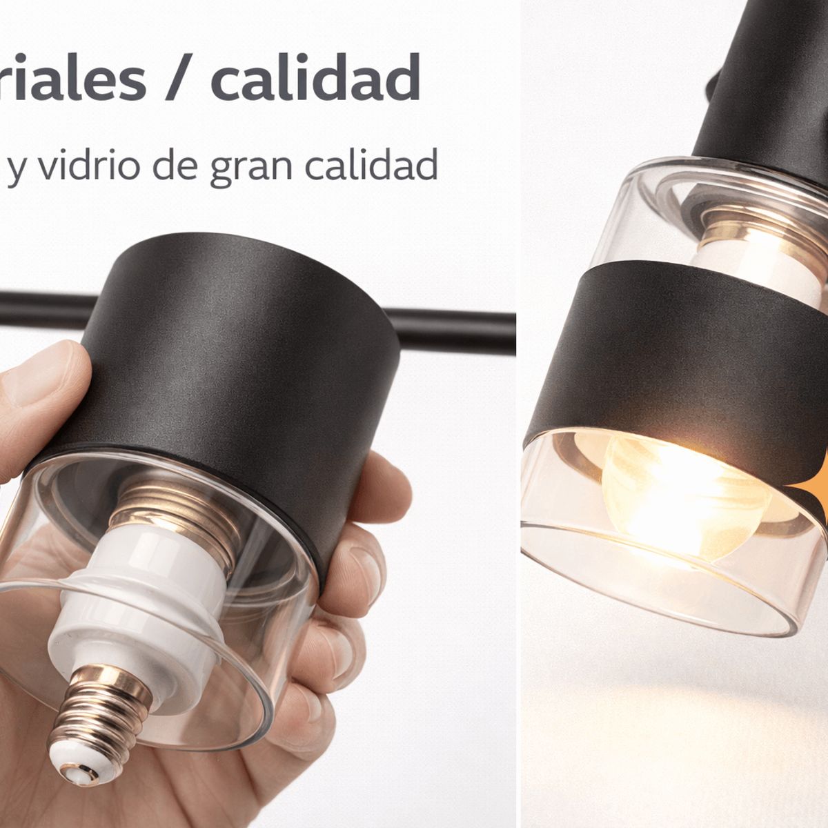 Apliqué Doble Konnergie Negro 2 Luces E14 Orientable, marca SPACE HOME - Foto 2