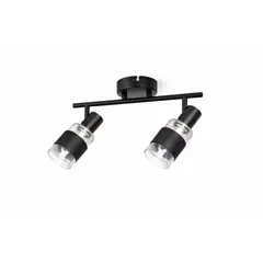 SPACE HOME - Apliqué Doble Negro Konnergie Iluminación Direccional