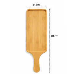 GENERICO - Tabla De Bambú Madera Para Quesos Picoteo 40cm