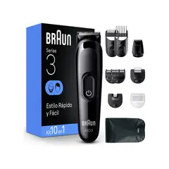 BRAUN - Afeitadora AIO03 Series 3 Kit 10 en 1