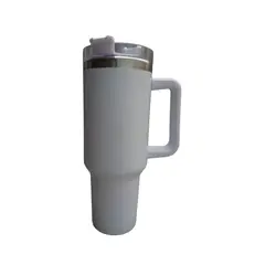 GENERICO - Vaso Termico Acero Inoxidable Blanco 1200ml