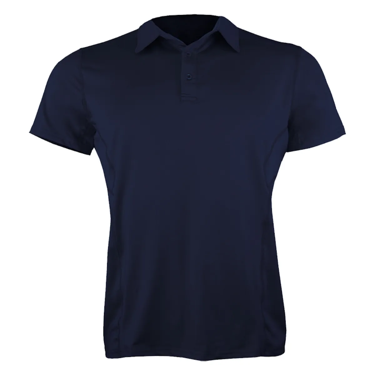 ANDESLAND OUTDOOR APPAREL - Polera Dryfit Con Cuello Manga Corta Azulino Hombre