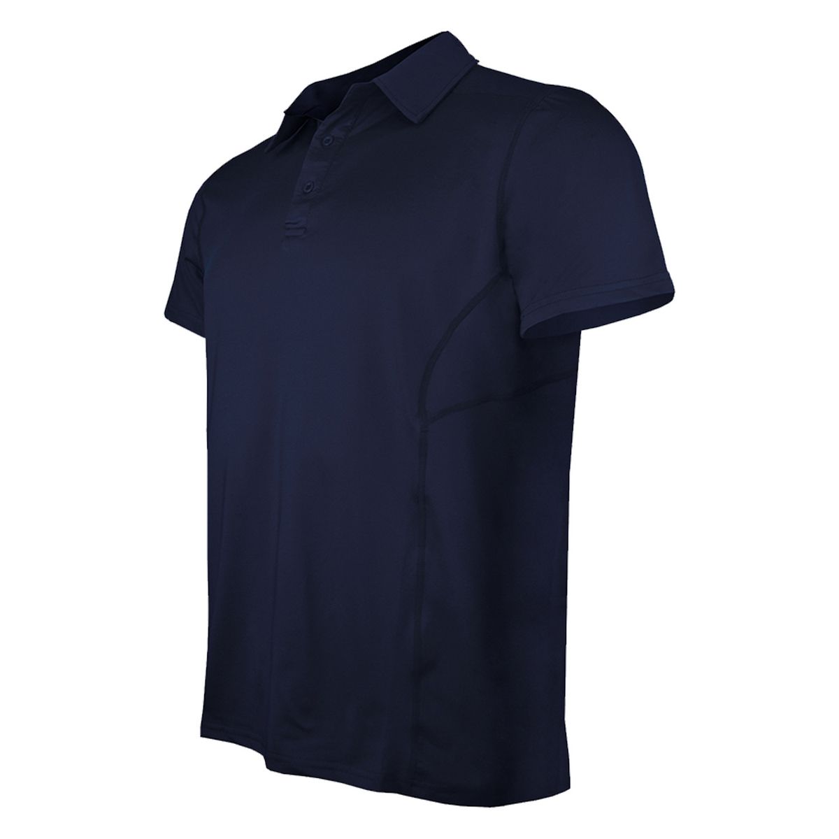 ANDESLAND OUTDOOR APPAREL - Polera Dryfit Con Cuello Manga Corta Azulino Hombre