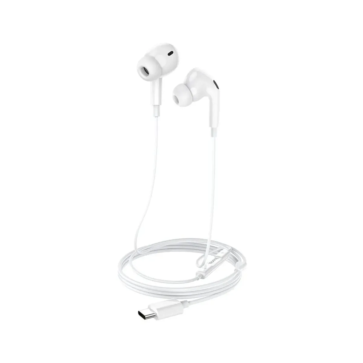 HOCO - AUDIFONOS HOCO MANOS LIBRE M101 PRO CRYSTAL TIPO C BLANCO