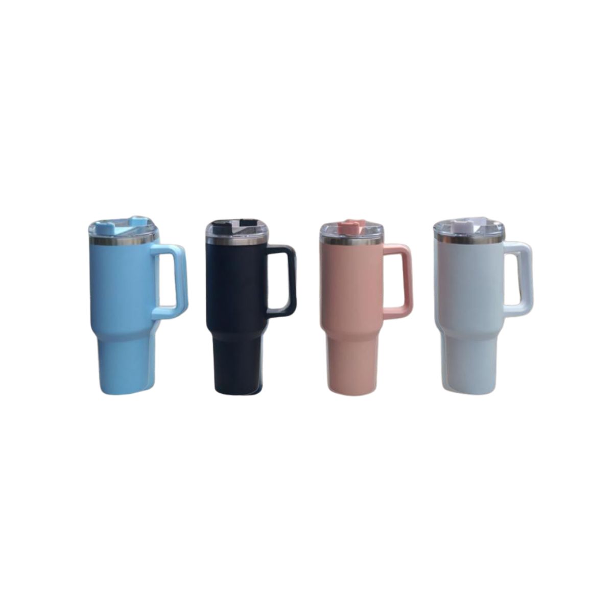 GENERICO - Vaso Termico Acero Inoxidable Negro 1200ML