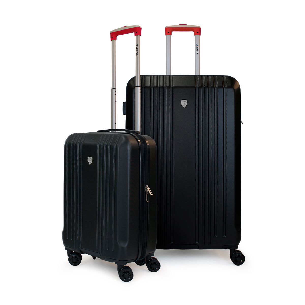 GENERICO - Pack 2 maletas S+L Olympia 10y23kg negra-roja