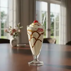 GENERICO - Set 6 Copas Postres Milkshake Vidrio 400 Ml