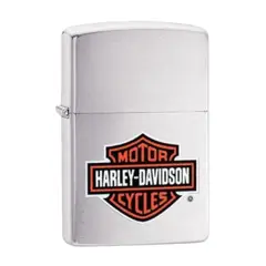 ZIPPO - Encendedor H252 Harley-Davidson Logo Brushed Chrome