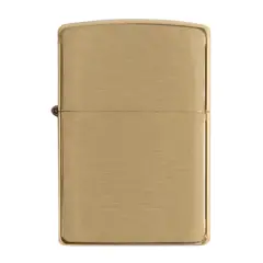 ZIPPO - Encendedor 168 Armor Brushed Brass Dorado