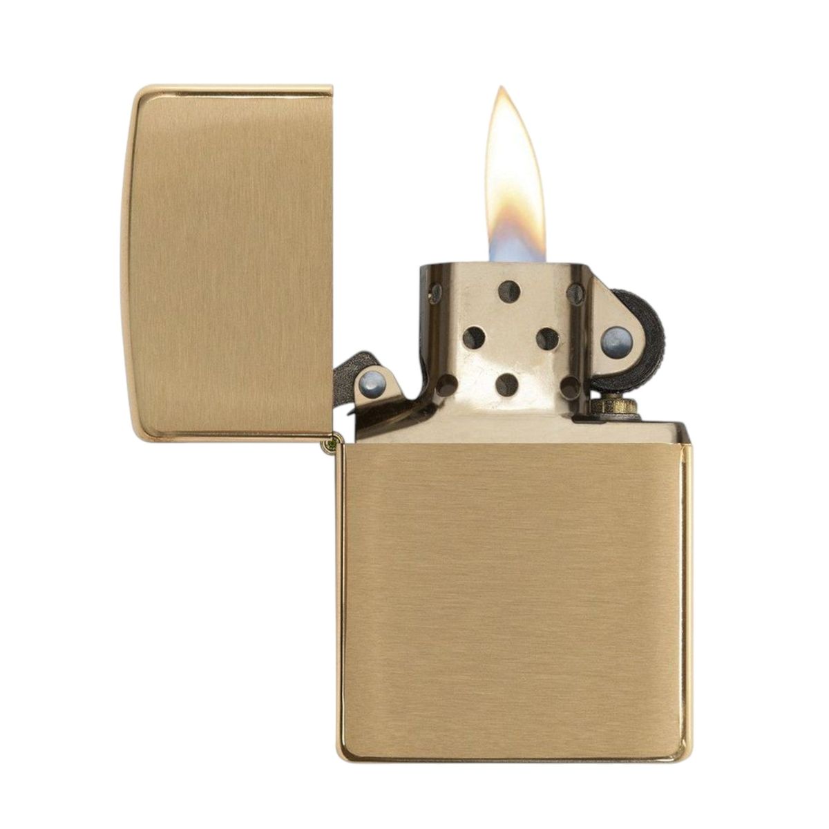 ZIPPO - Encendedor Zippo 168 Armor Brushed Brass Dorado