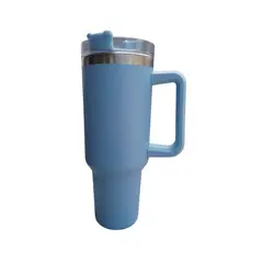 GENERICO - Vasos Termicos Acero inoxidable Celeste 200ML