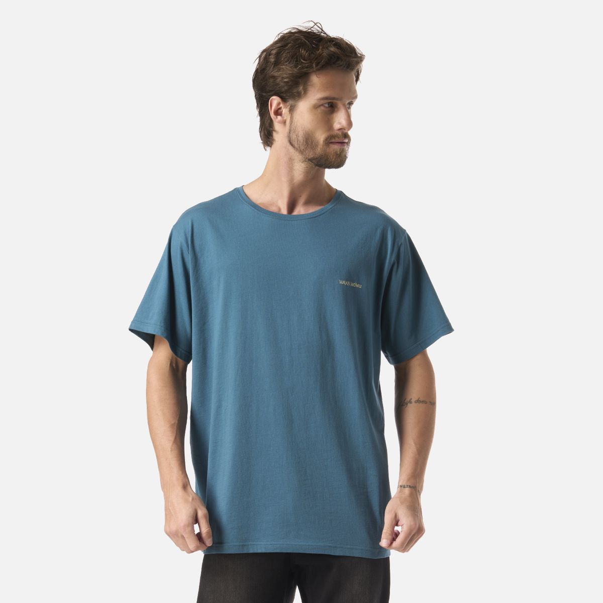 HAKA HONU - Polera Hombre Polo Petroleo Haka Honu