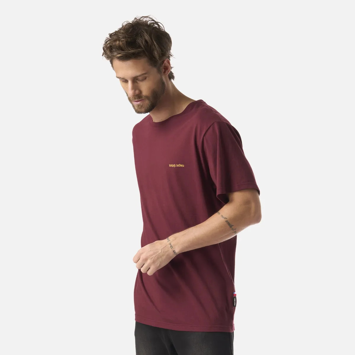 HAKA HONU - Polera Hombre Polo Burdeo Haka Honu