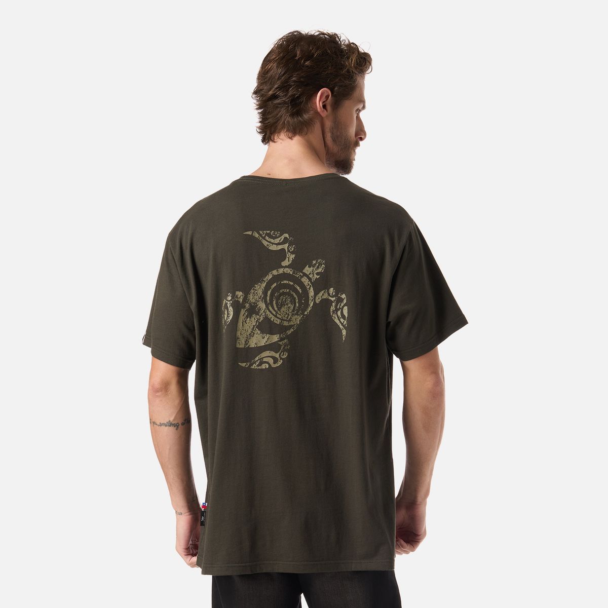 HAKA HONU - Polera Hombre Haka Verde Militar Haka Honu