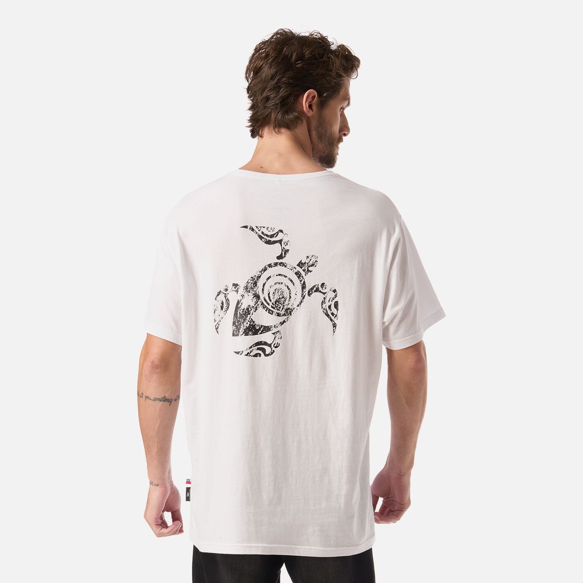 HAKA HONU - Polera Hombre Haka Blanco Haka Honu