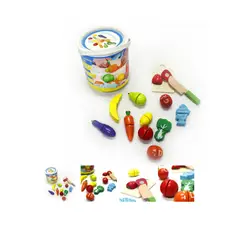 GENERICO - JUEGO DE BALDE DE FRUTAS Y VERDURAS PARA CORTAR
