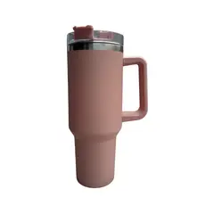 GENERICO - Vaso Termico Acero Inoxidable Rosado 1200ML