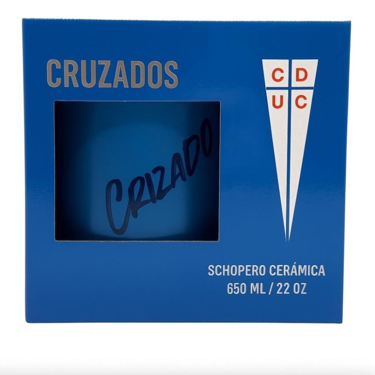 1109 - Schopero Ceramica Universidad Católica Cruzados 650ml 22 Oz