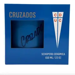 1109 - Schopero Ceramica Universidad Católica Cruzados 650ml 22 Oz