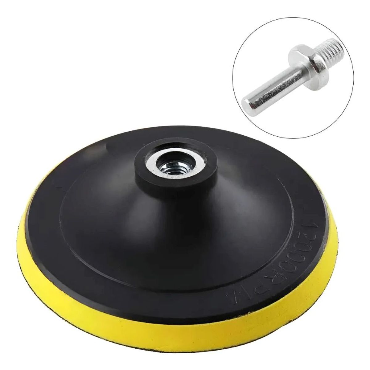 KAMASA - Disco Pulidora Velcro 7 Pulgadas Esmeril Y Taladro + 5 Lijas