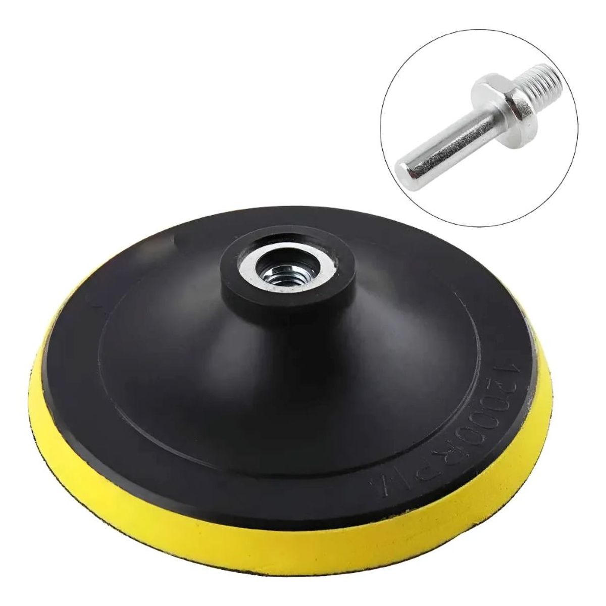 KAMASA - Disco Pulidora Velcro 7 Pulgadas Esmeril Y Taladro + 5 Lijas