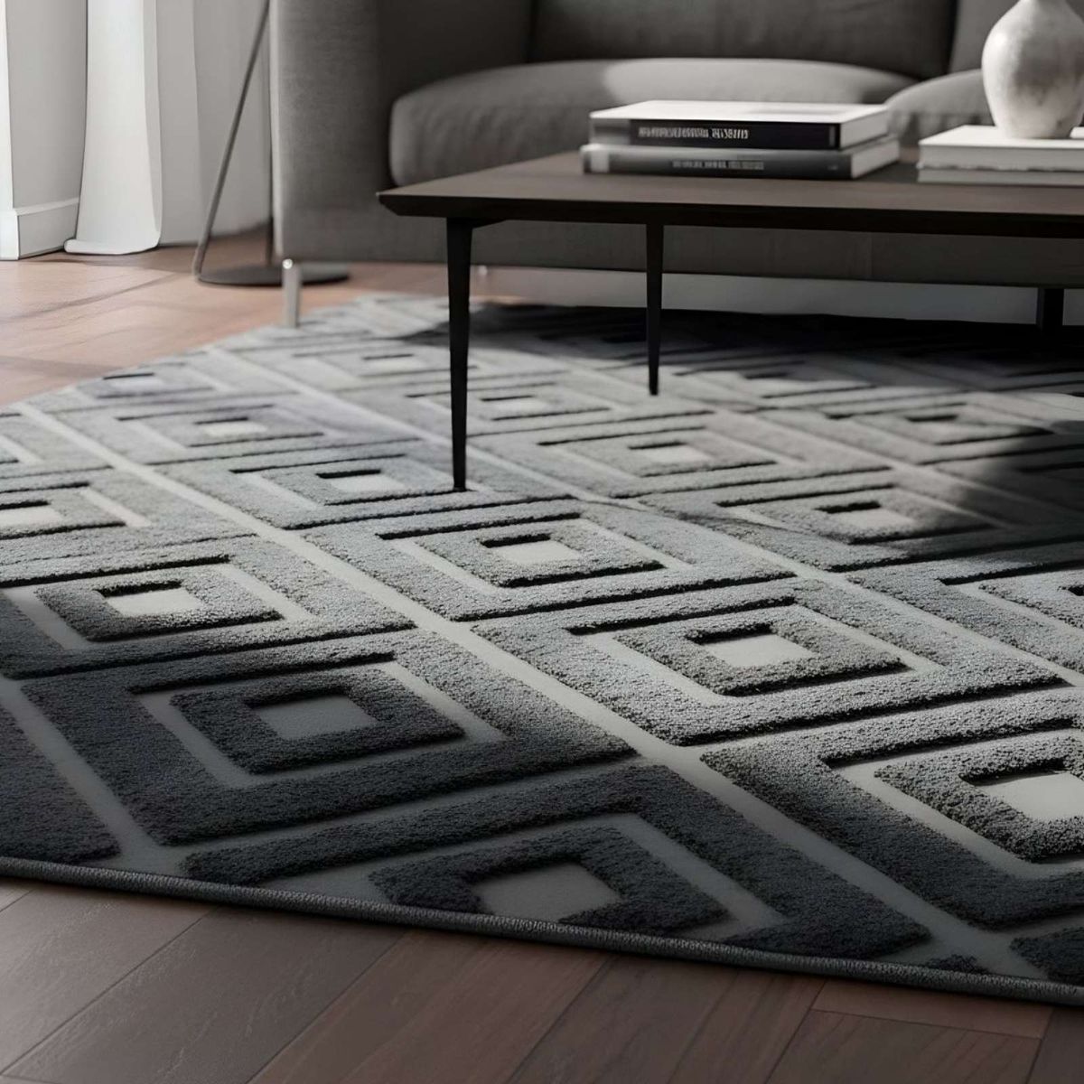 GENERICO - Alfombra Jacquard Moderna y Elegante 150x200