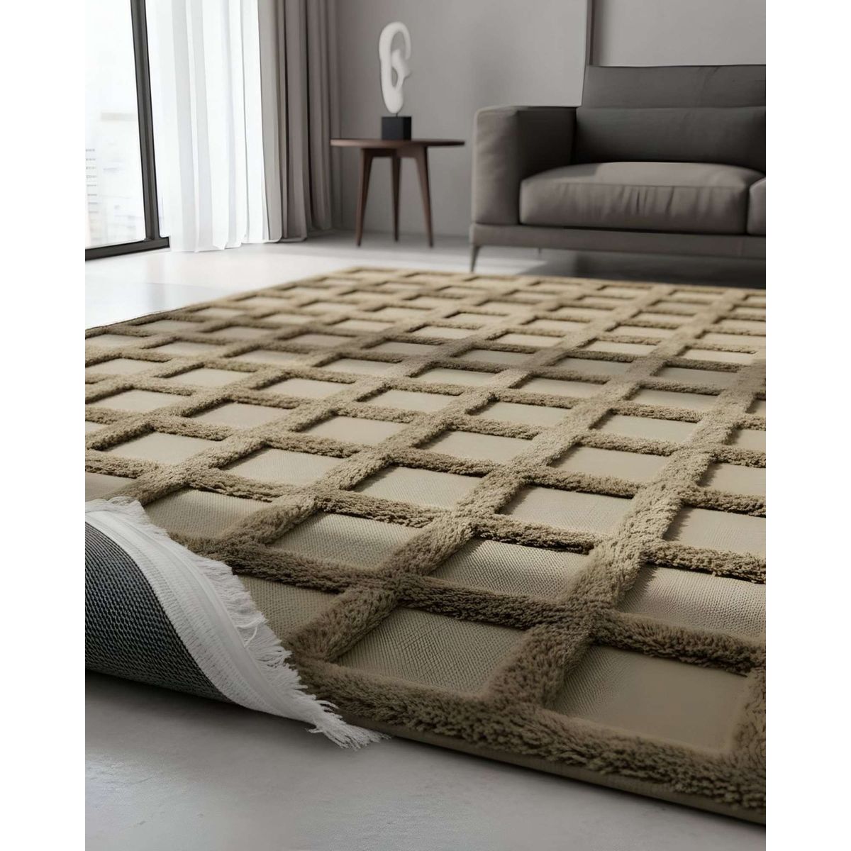 GENERICO - Alfombra Jacquard Moderna y Elegante 180x200