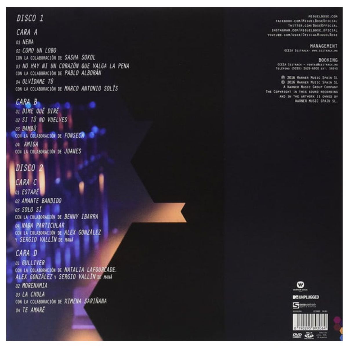 GENERICO - MIGUEL BOSE - MTV UNPLUGGED (2LP) / VINILO