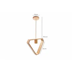 SPACE - Luminaria Rigel Madera Minimalista para Living
