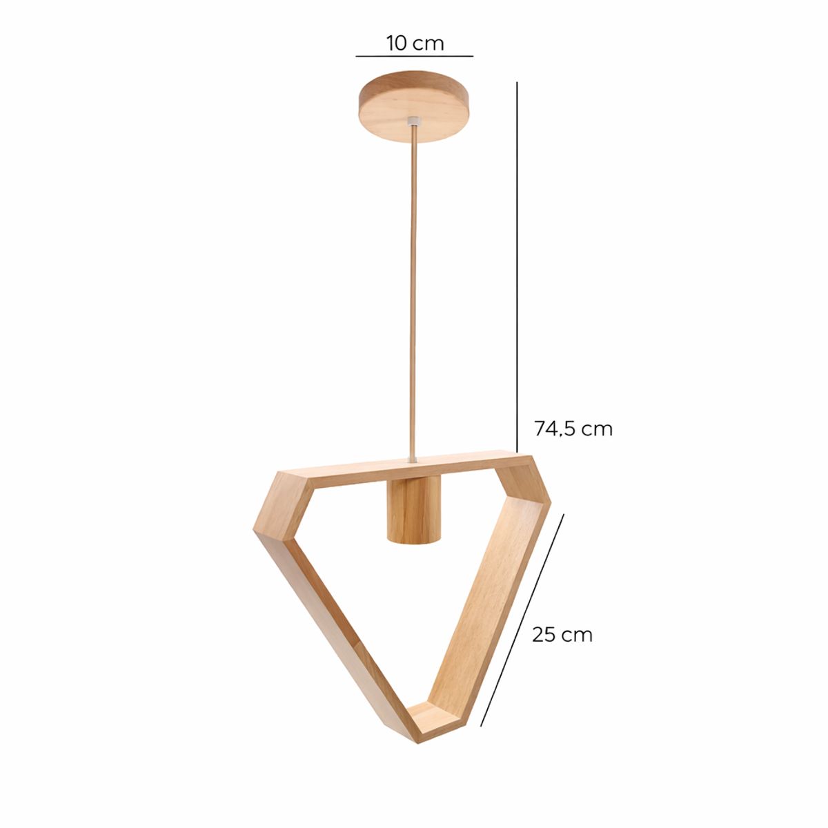 SPACE - Luminaria de Techo Rigel Madera E27 Decorativa