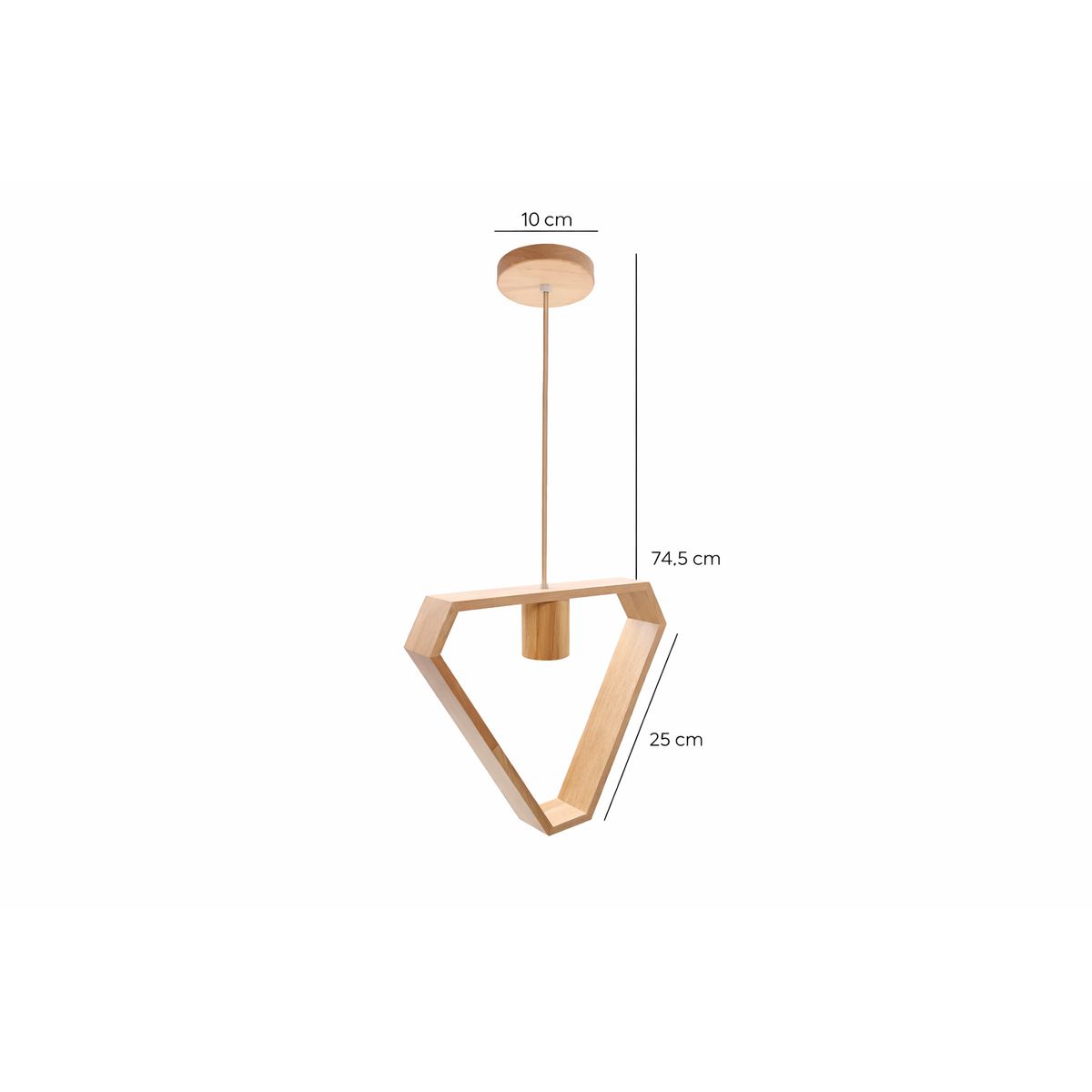 SPACE - Luminaria de Techo Rigel Madera E27 Decorativa